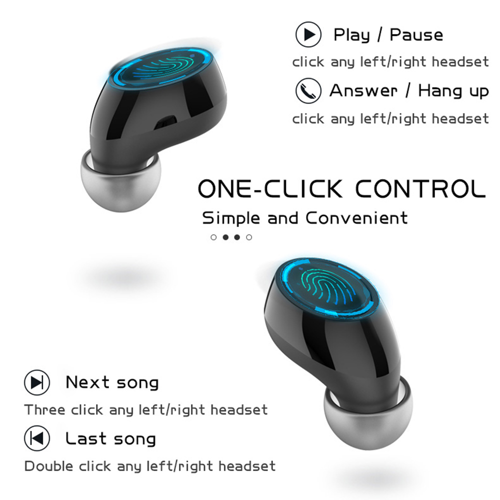 Tai Nghe Nhét Tai TWS-AIR3 Stereo Không Dây BT5.0 Với Hộp Sạc Có Hỗ Trợ Sạc Không Dây