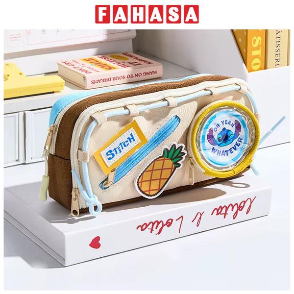 Bóp Viết Vải Stitch Nâu - Ume A83465-W4