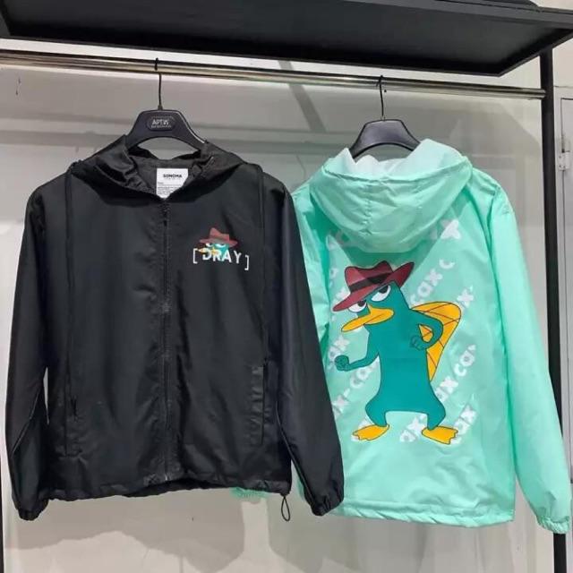 Áo khoác dù nam nữ in cax