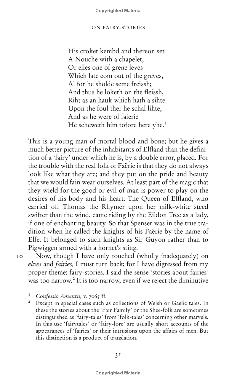Tolkien On Fairy-Stories
