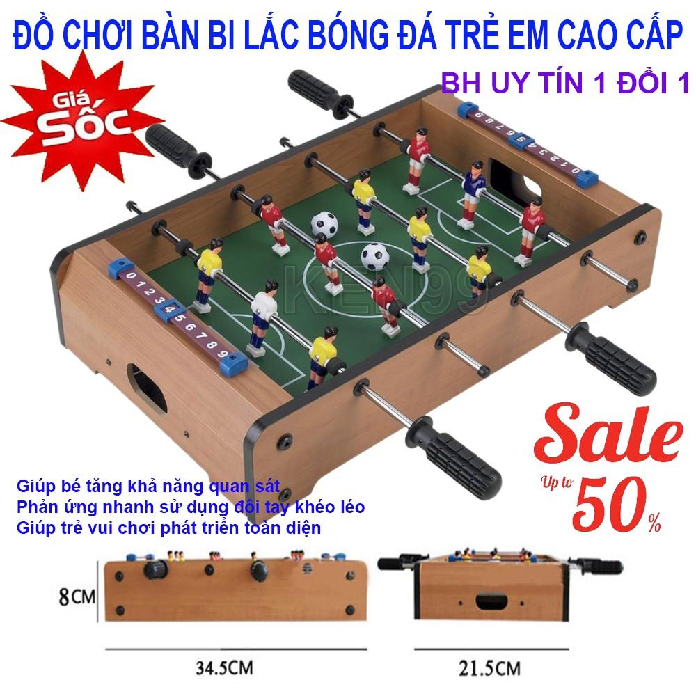 Bộ đồ chơi bàn bi lắc đá bóng bằng gỗ 4 tay cầm cho bé