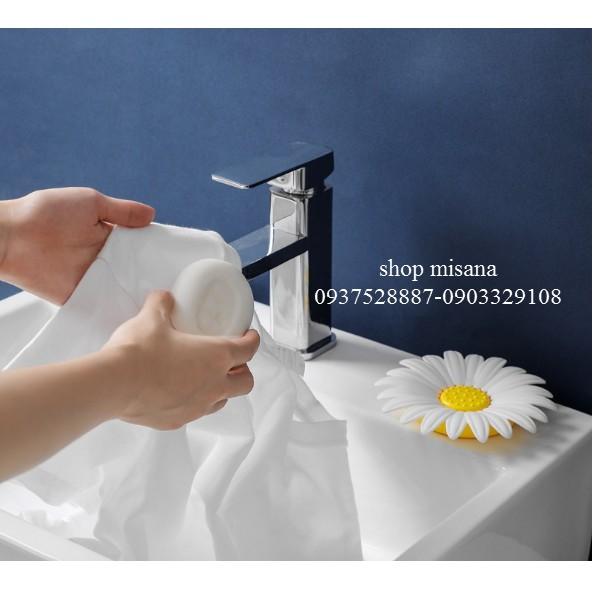 Dụng cụ để xà phòng, múi rửa chén hình hoa cúc xinh xắn
