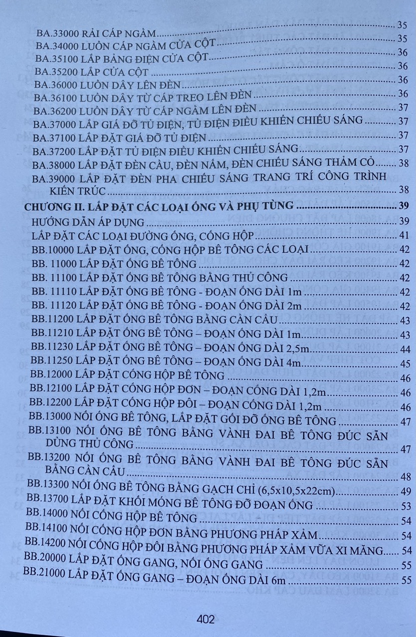 Đơn Giá Dự Toán Lắp Đặt Hệ Thống Kỹ Thuật, Lắp Đặt Máy Và Thiết Bị Công Nghệ - Tập 3