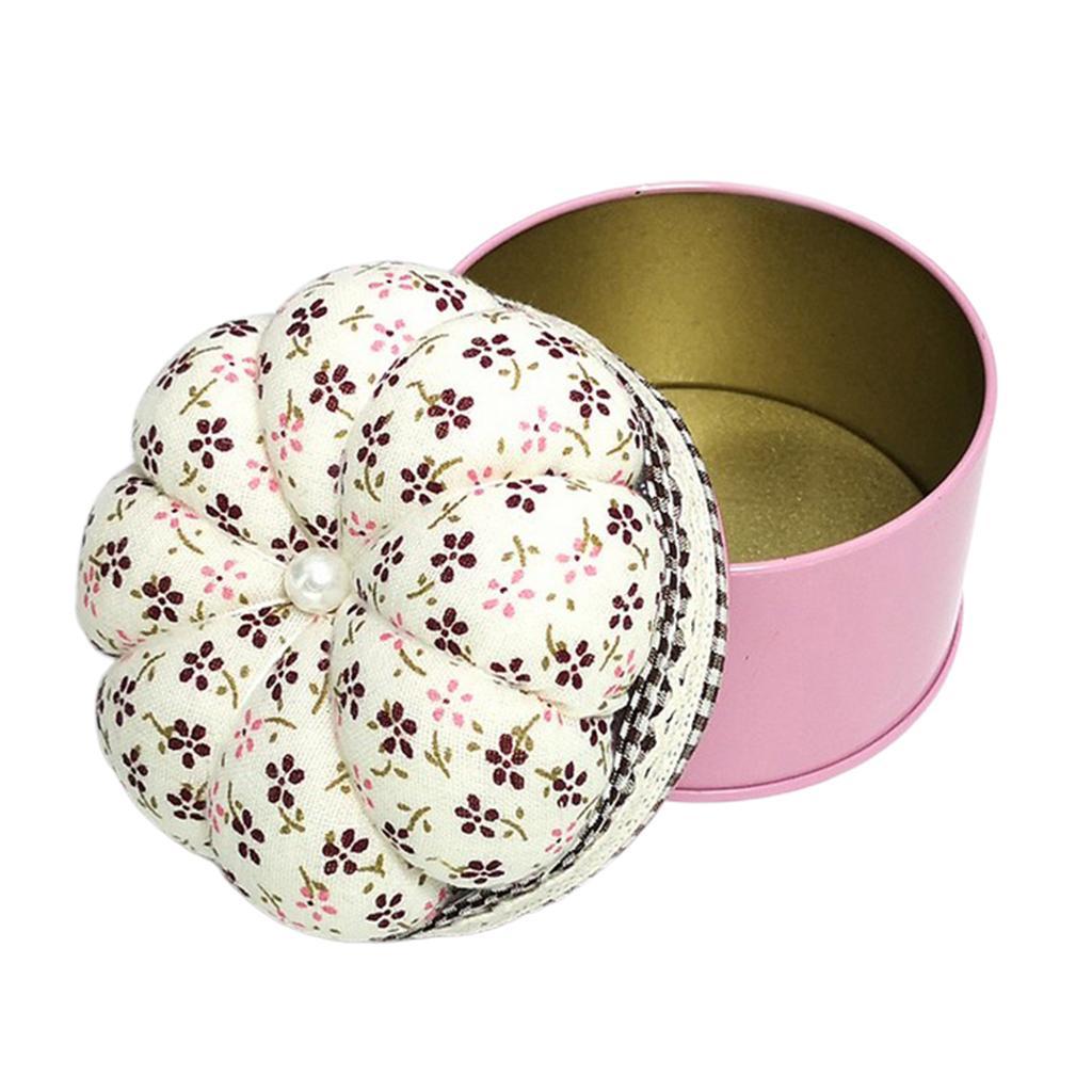 Printed  Pattern Pincushion Pin Cushion with  Case Sewing Tool