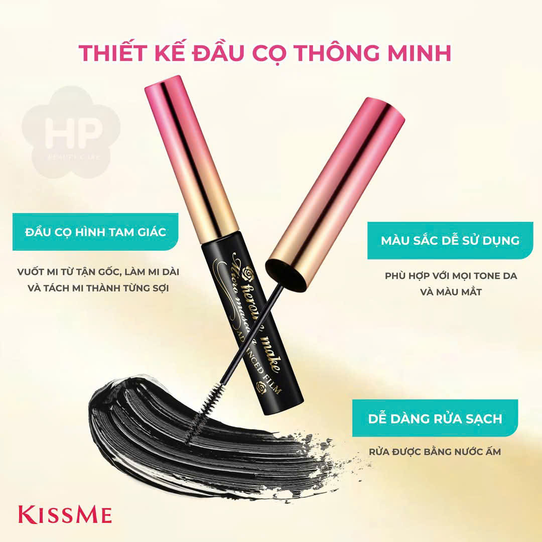 Mascara Màng Film Không Trôi Chải Tơi Và Dầy Rậm Làn Mi Mỏng Kissme Heroine Make (4.5 G)