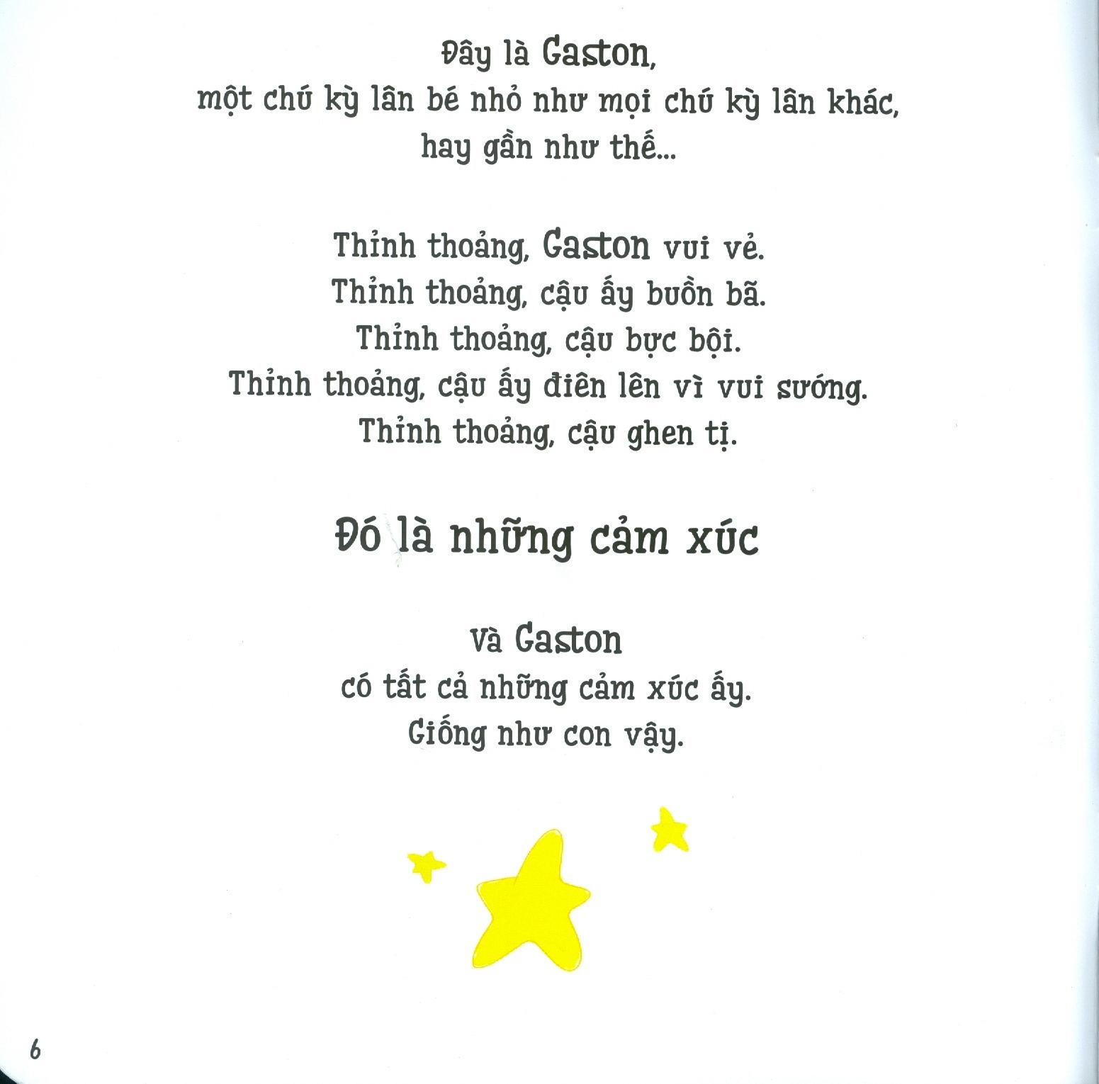 Ehon Thông Minh Cảm Xúc - Những Cảm Xúc Của Gaston - Con Vui Sướng (Từ 3 - 8 Tuổi)