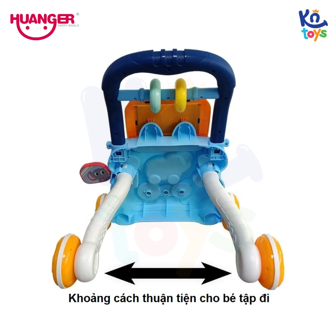 Đồ Chơi Xe Tập Đi Con Voi có Đèn và Nhạc HUANGER HE0810 Cho Bé Từ 12 Tháng Tuổi (Màu Xanh)