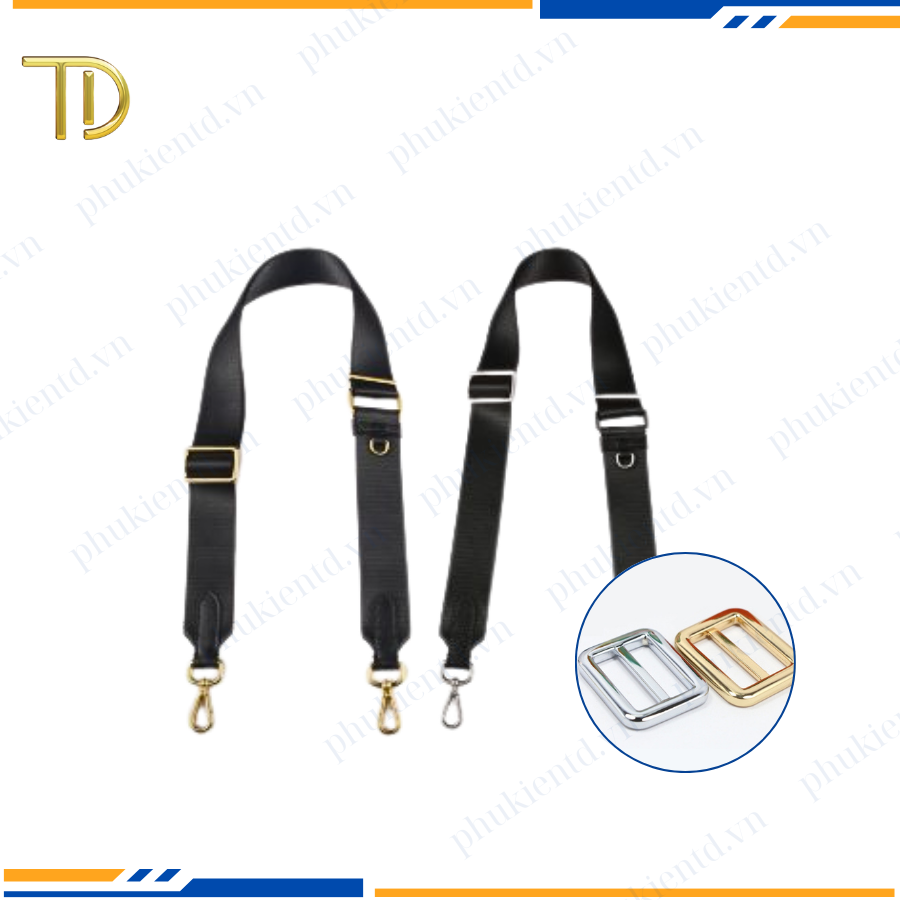 Khoen tăng giảm dây túi xách, Khoen chỉnh dây đeo túi, Tăng đơn túi xách 19mm mạ điện độ bền 5-8 năm