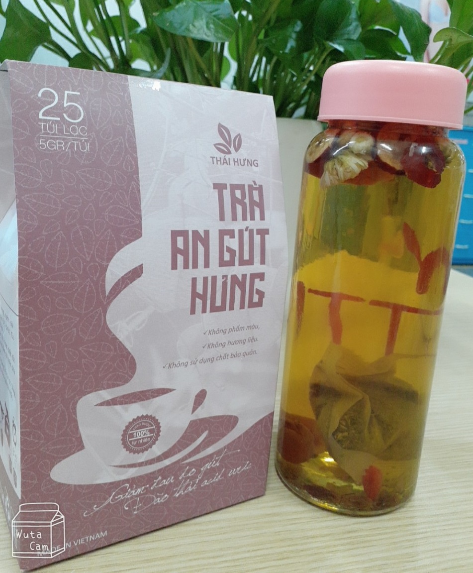 Combo 04 hộp Trà An Gút Hưng - Đào thải axit Uric, giảm cơn đau do gút