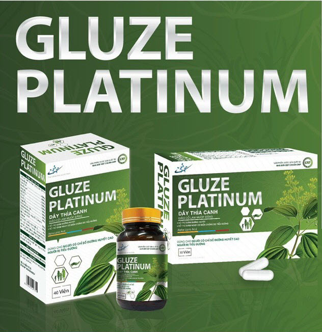 Thực phẩm bảo vệ sức Khoẻ Dành Cho Người Tiểu Đường GLUZE PLATINUM - Hỗ Trợ Giảm Đường Huyết, Giảm Nguy Cơ Biến Chứng do Tiểu Đường