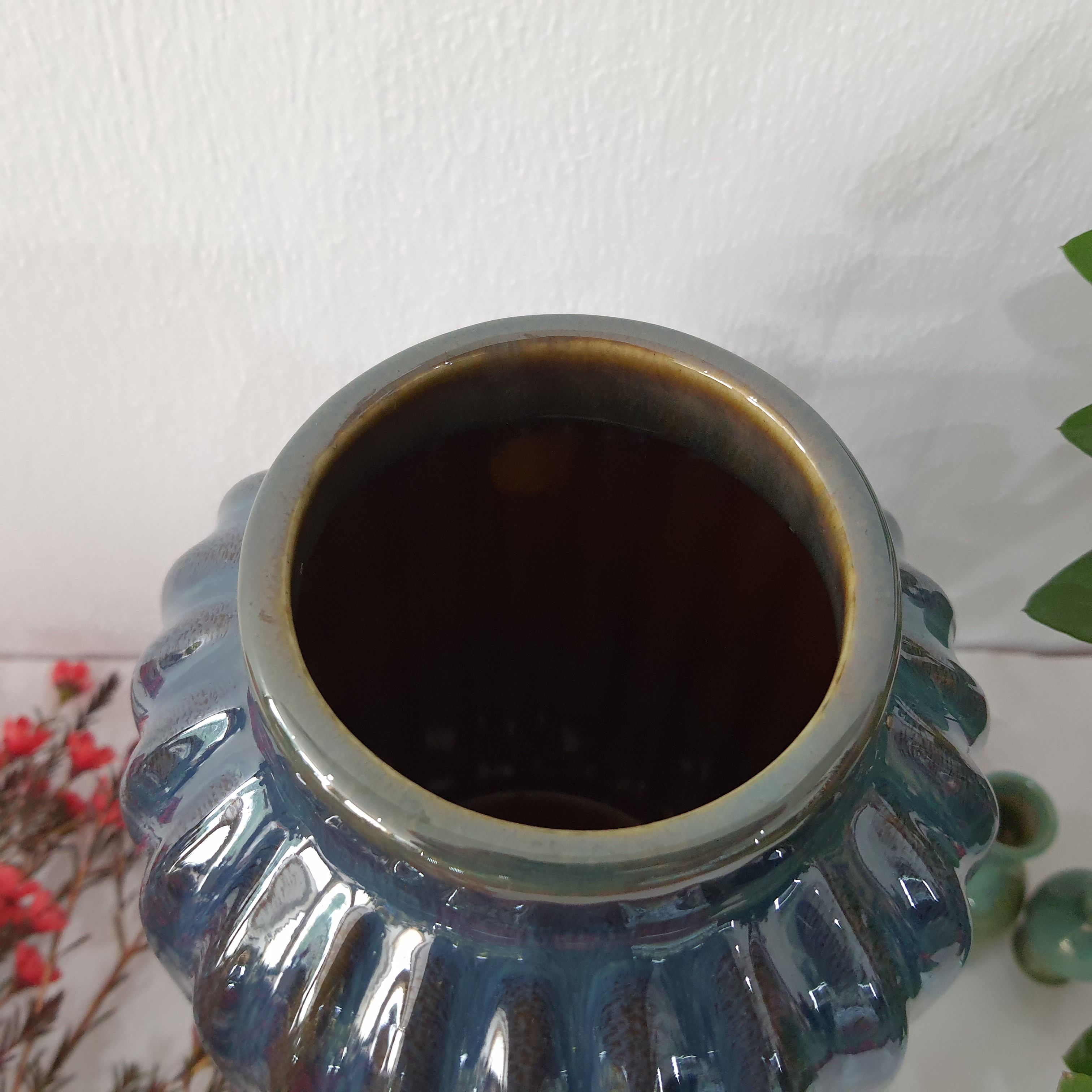 Bình hoa men hỏa biến cao 31 Cm