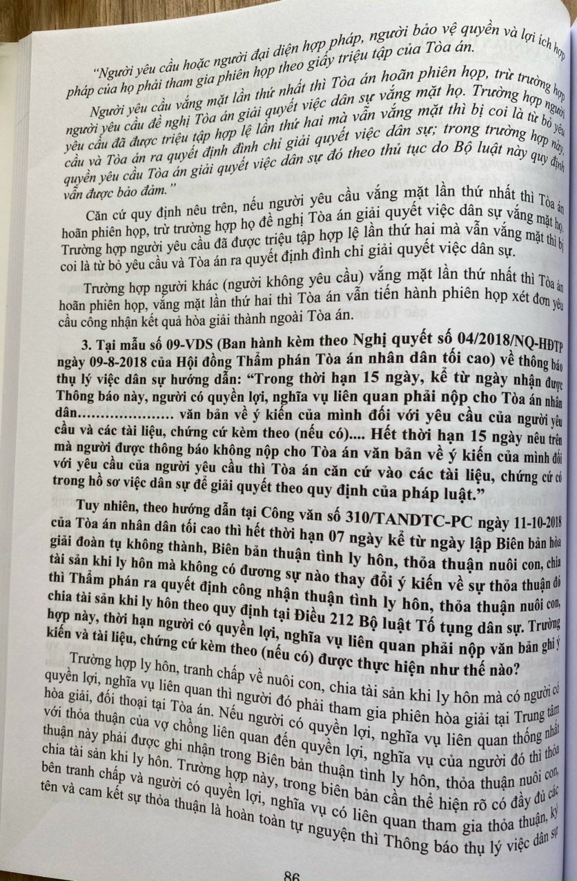 Hệ thống Án lệ và các giải đáp vướng mắc trong nghiệp vụ xét xử của Tòa án nhân dân tối cao từ năm 2016 đến nay