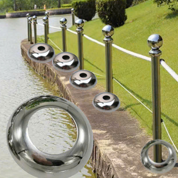 Chụp Đế Lan Can Cầu Thang Inox 304 Hình Nón Cho Ống 38-42-51 KB-968