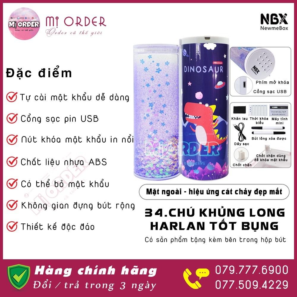 [Hộp bút Có MK + Kim tuyến]Chú khủng long Harlan tốt bụng