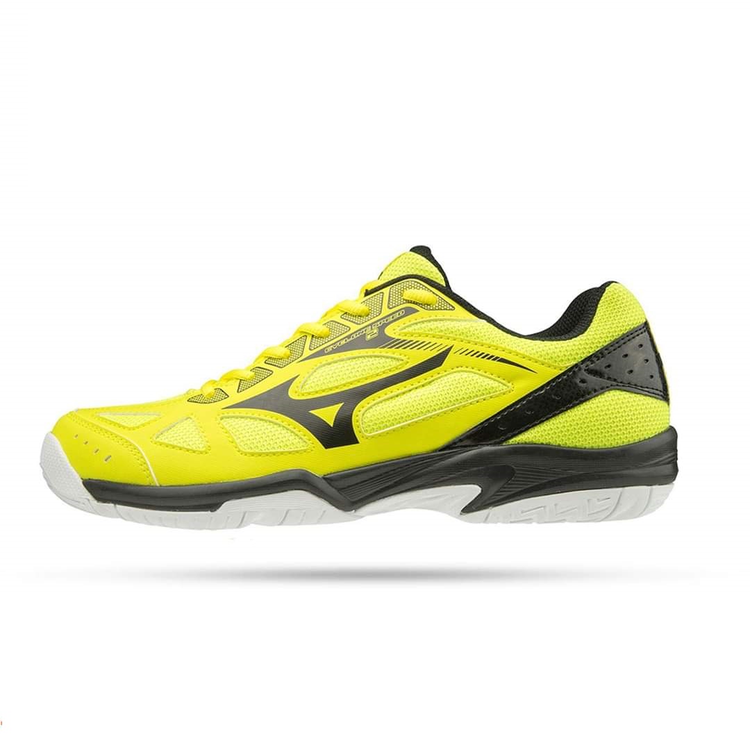 Giày cầu lông nam, giày cầu lông nữ Mizuno Cylone Speed 2 V1GA198046 mẫu mới hàng chính hãng dành cho nam và nữ màu xanh chuối đủ size