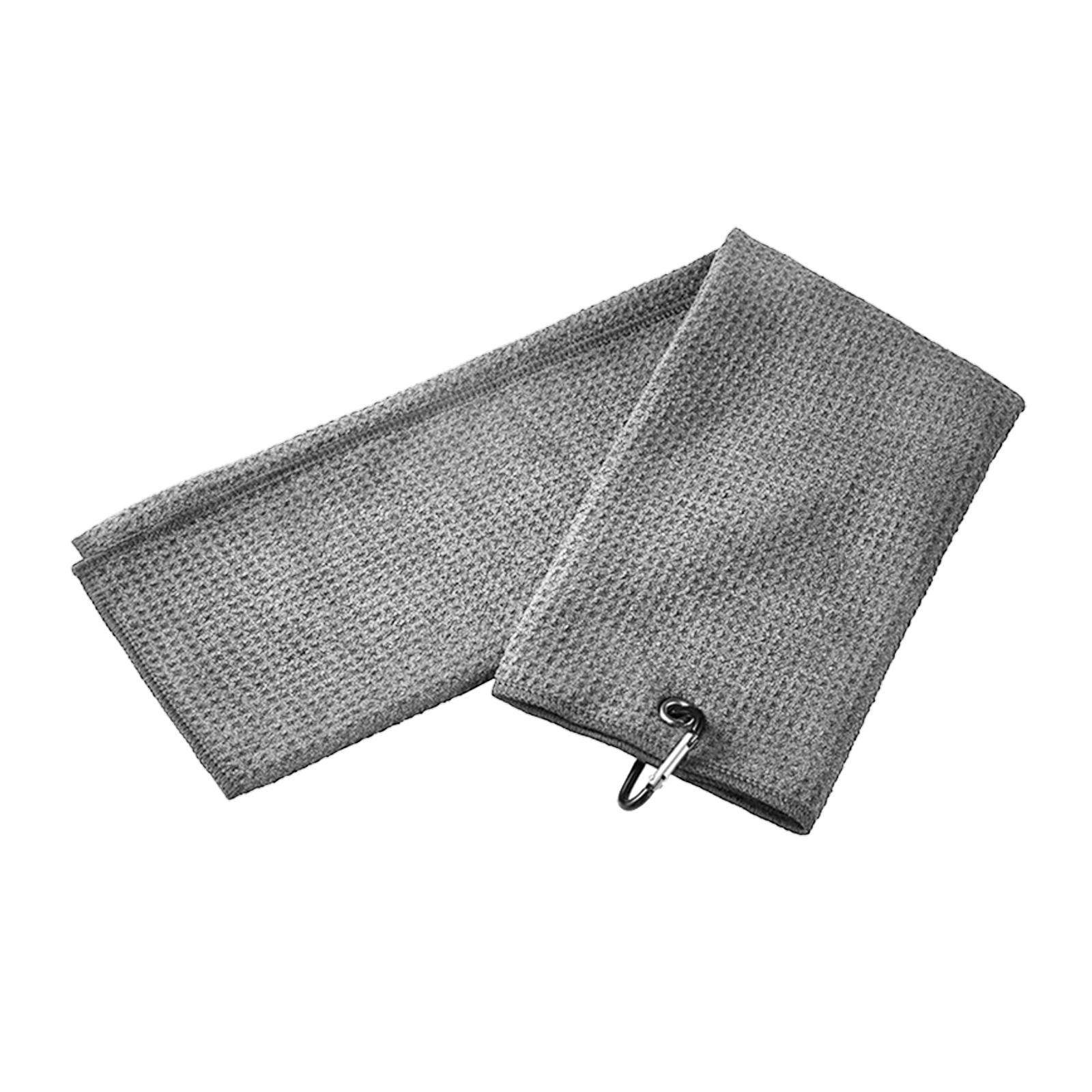 Golf Towel with Clip for Men & Women, Microfiber Waffle Pattern Golf Ball Towel, Super Absorbent and Quick Dry