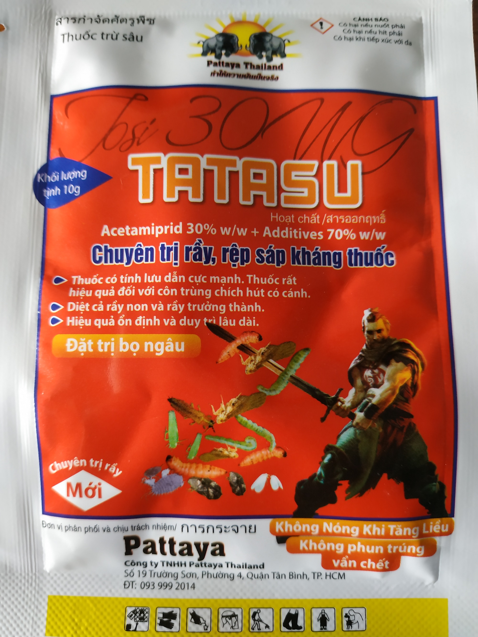 TATASU chuyên trừ rầy, rệp sáp, bọ ngâu - gói 10 gram