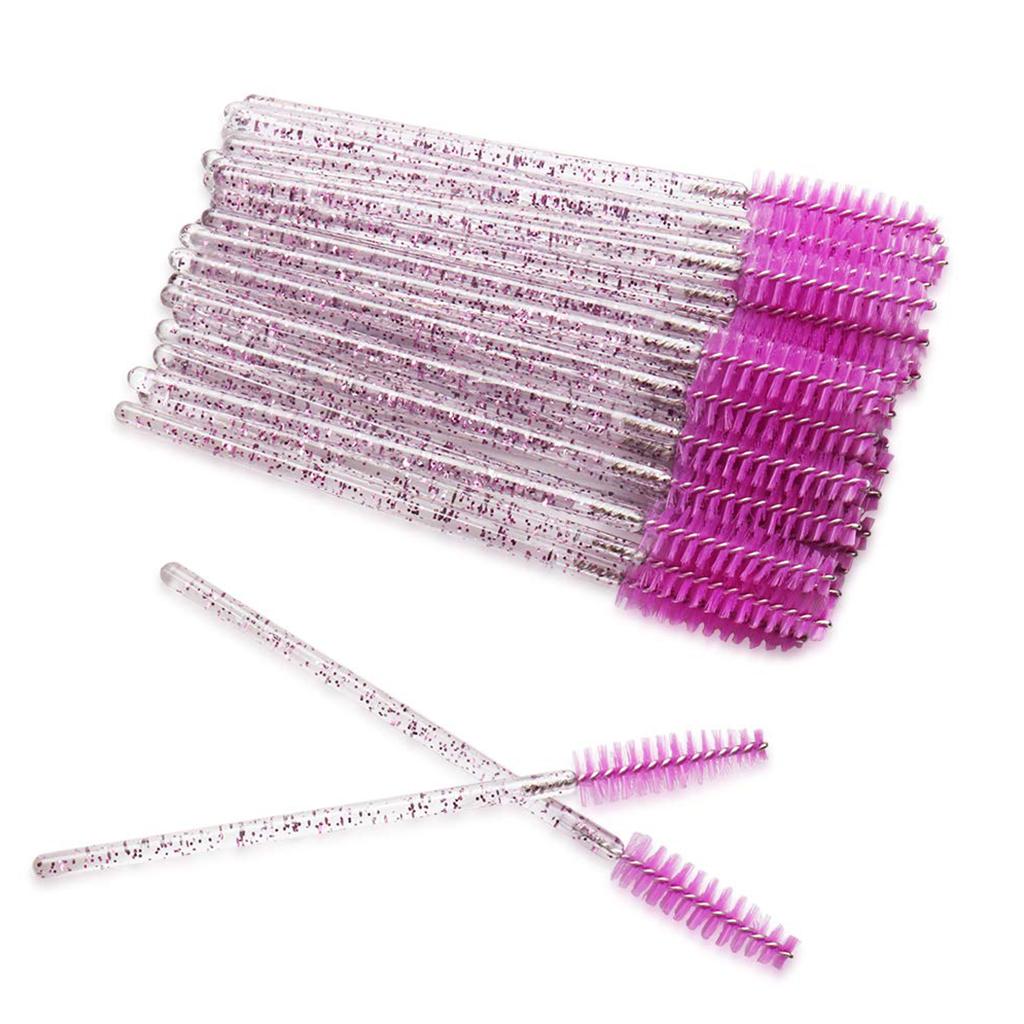 200-pack Eyelash Brush Disposable Mascara Wands Crystal Applicators