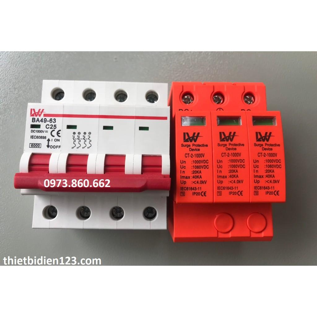 APTOMAT DC 2P - 4P 1000V LW - aptomat một chiều DC 1000V