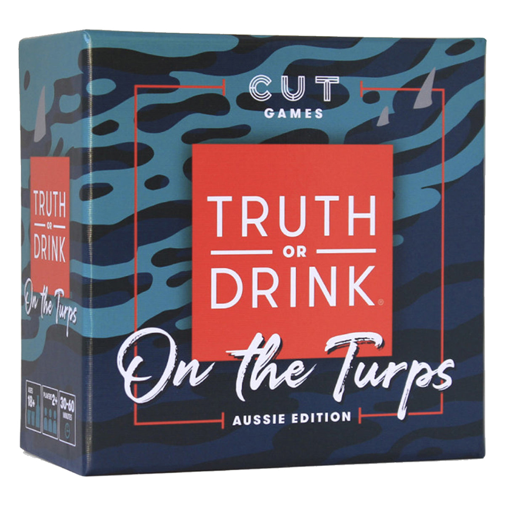 Bộ trò chơi drinking game tiếng anh Truth Or Drink On The Turps Board Game giải trí không giới hạn