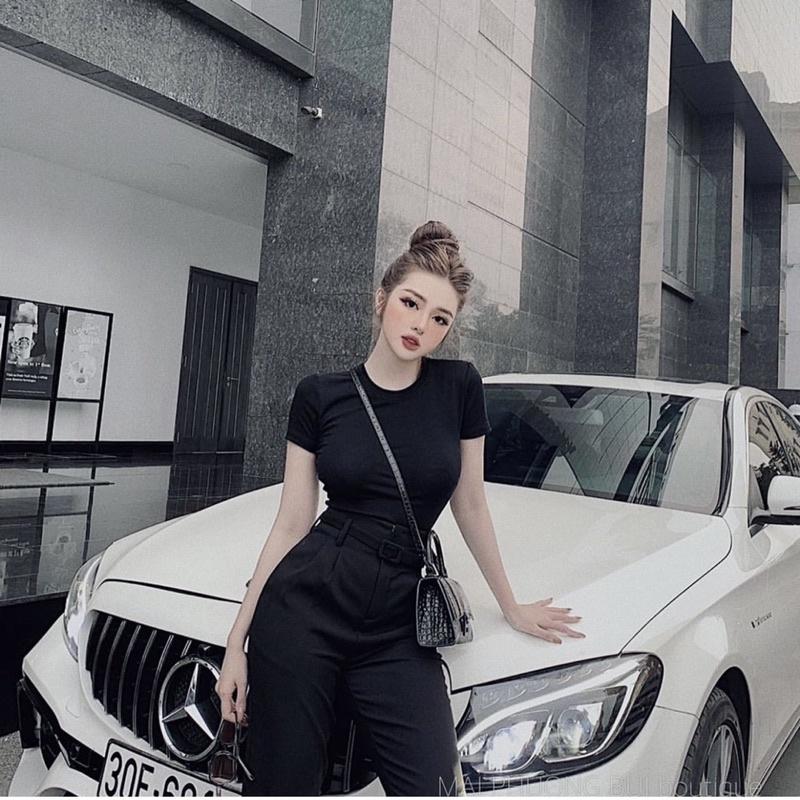 SET ÁO PHÔNG CỔ TRÒN MIX QUẦN BAGGY