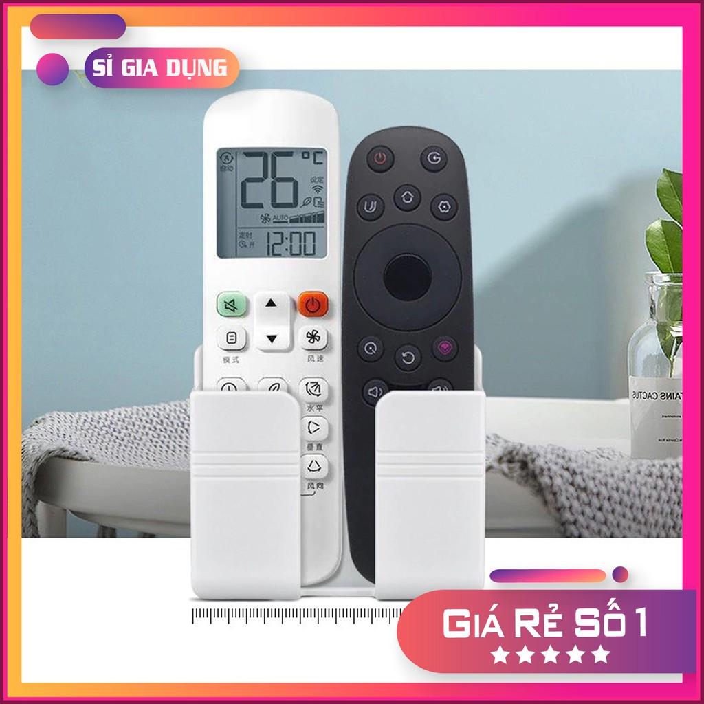 Giá đỡ điện thoại dán tường, kệ đựng remote điều khiển có sẵn miếng dán mã RM2