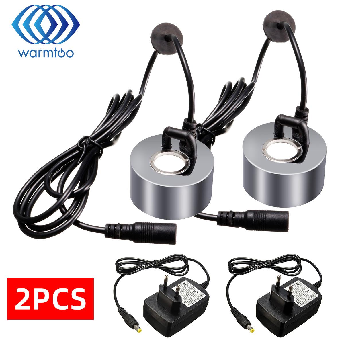 2 Chiếc 45Mm 24V Siêu Âm Thanh Máy Tạo Ẩm, Phun Sương Mini Phun Sương Tạo Với Phích Cắm EU Không Phun Sương Tạo Ẩm Hình Ếch Con Vòi Phun Nước Ao Atomizer máy Xông Khí Dung Atomizer Đầu