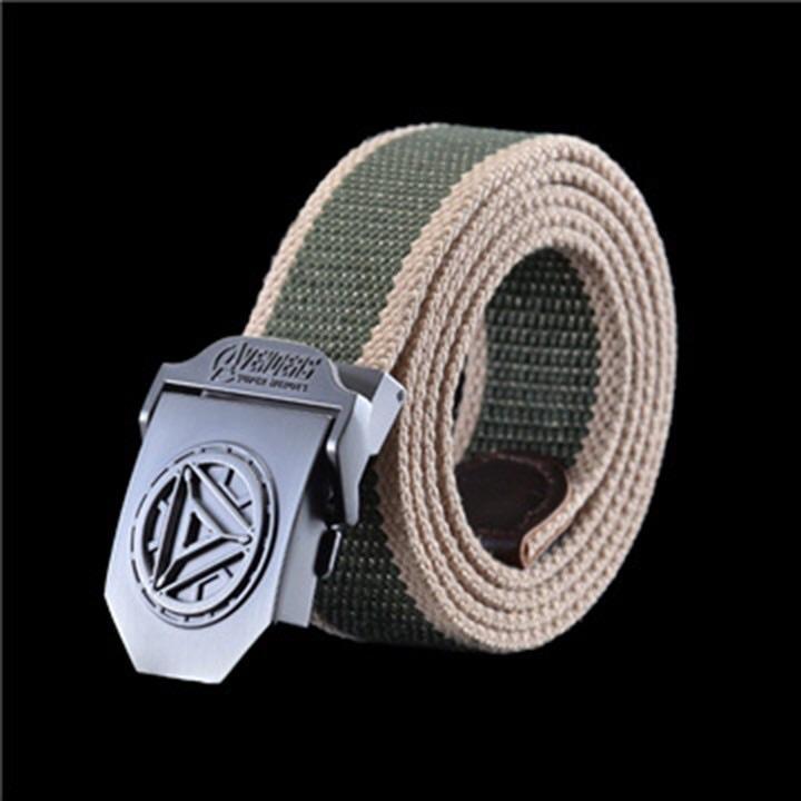 Thắt lưng vải dù mặt khoá Ironman- nhóm màu phối