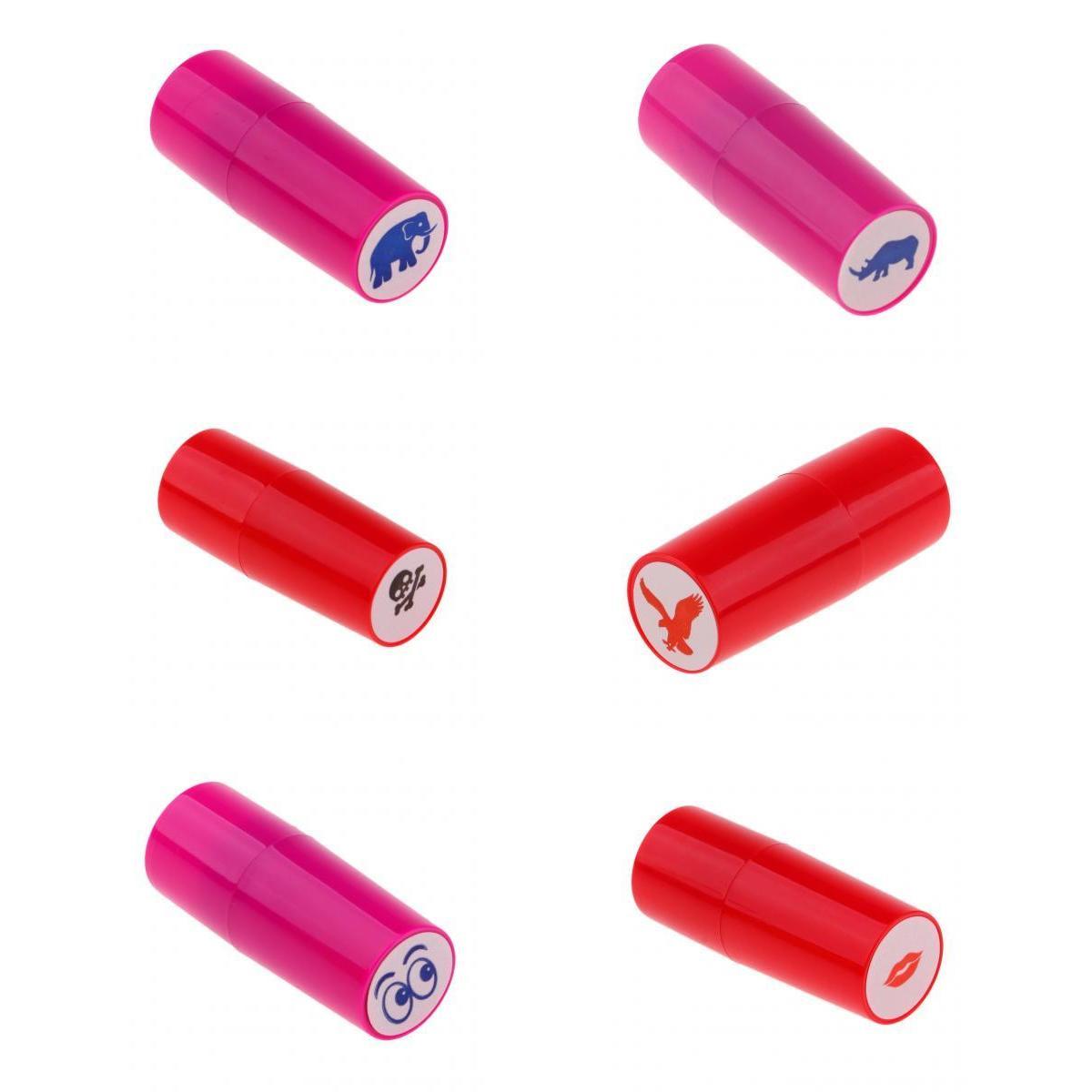 6Pcs Colorfast Golf Ball Stamp Stamper Marker Impression Seal For Golf Fans