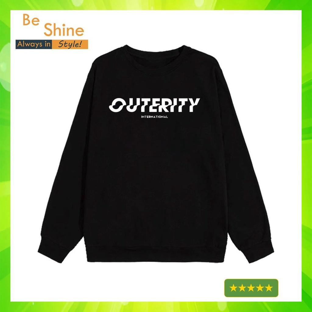 Áo Sweater Outerity - Áo Nỉ Dài Tay Unisex Form Rộng In Hình Local Brand Thời Trang Nam Nữ - Beshine Clothing