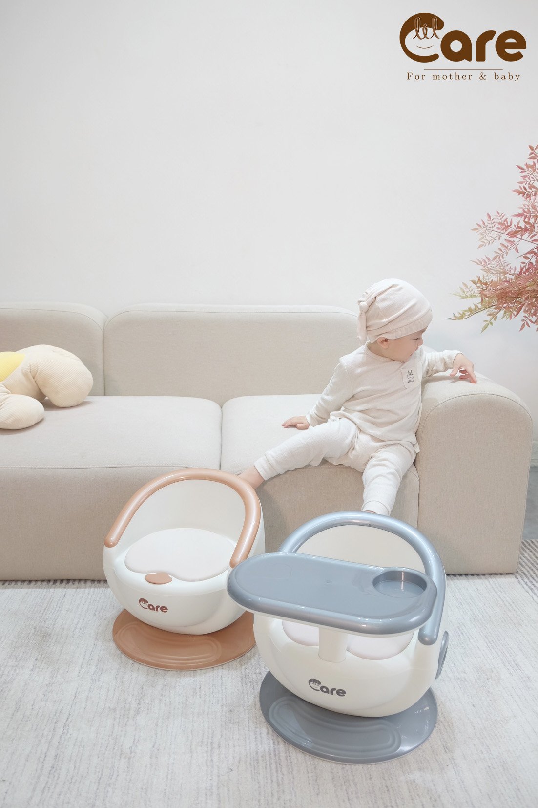 Ghế ngồi ăn dặm đa năng LILcare kích thước 34x36cm, không cần dây an toàn để giữ chặt bé, dành cho bé từ 1 đến 8 tuổi