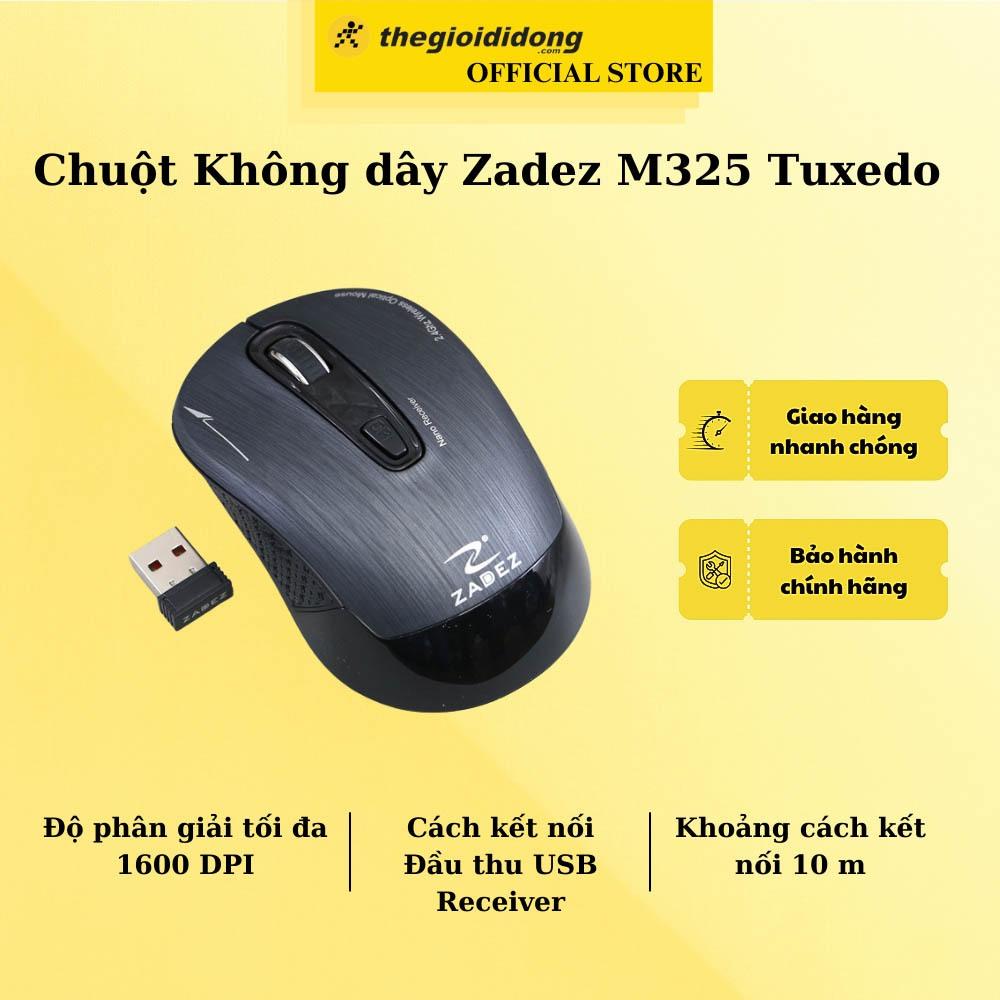 Chuột Không dây Zadez M325 Tuxedo - Hàng Chính Hãng