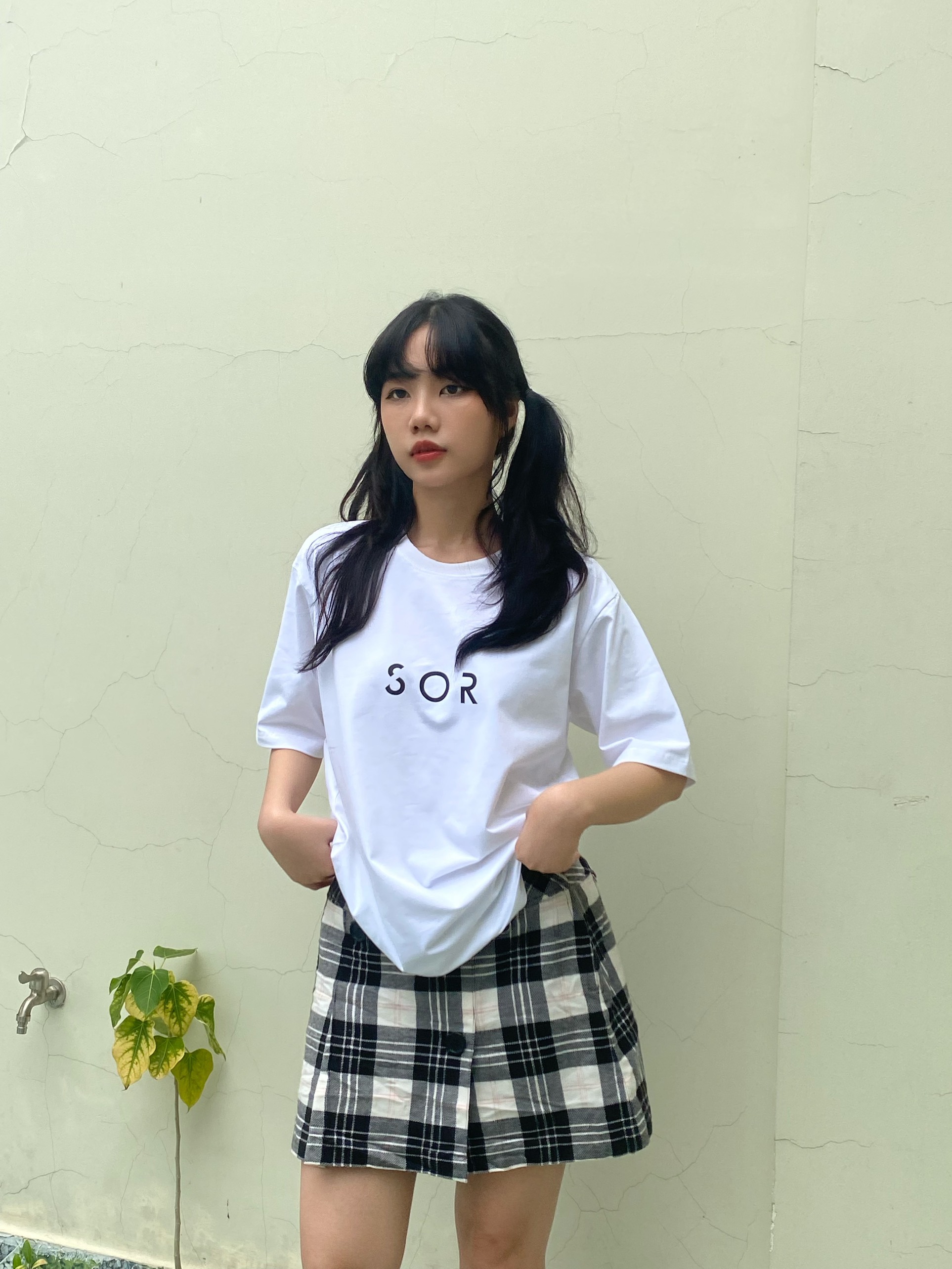 Áo phông unisex cổ tròn Sourire basic tee ngắn tay oversize streetwear cotton 100% thoáng mát thời trang chính hãng