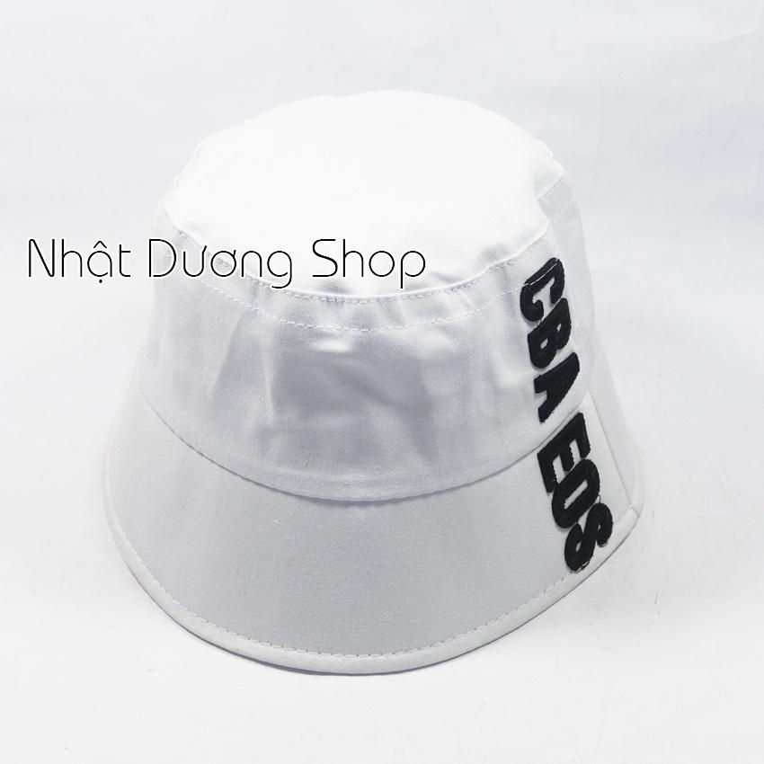 Nón Bucket vành cụp- Nón tai bèo thêu CBA EOS chất cotton cao cấp phù hợp cho cả nam và nữ