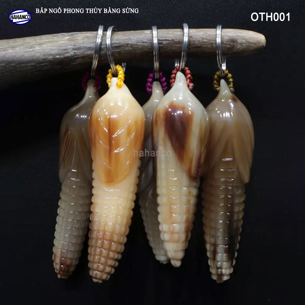 Bắp Ngô Phong thủy bằng sừng được làm thủ công 100% Đem lại sự sung túc cho người sở hữu