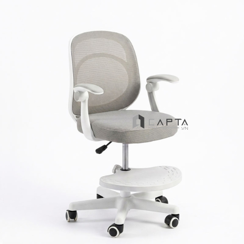 Ghế ghế xoay học sinh lưng lưới có gác chân CE03003-M Nội thất Capta dành học sinh cho cấp 1 cấp 2