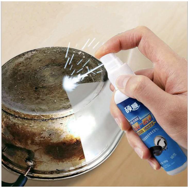 Bộ 2 Chai dung dịch dạng xịt tẩy rửa dầu mỡ cháy khét hiệu quả nhanh chóng cho nhà bếp