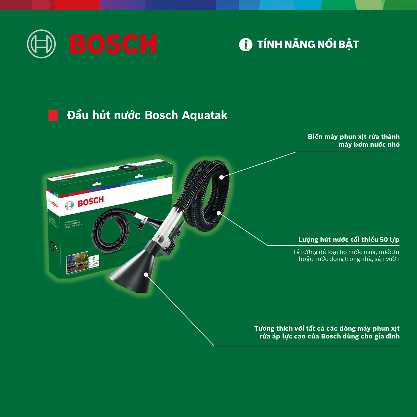 Đầu Hút Nước Bosch