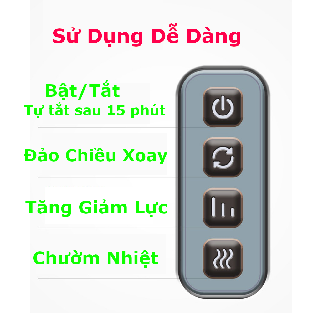 Máy massage chân chườm nóng cao cấp - Chăm sóc đôi chân gia đình - Quà tặng người thân.