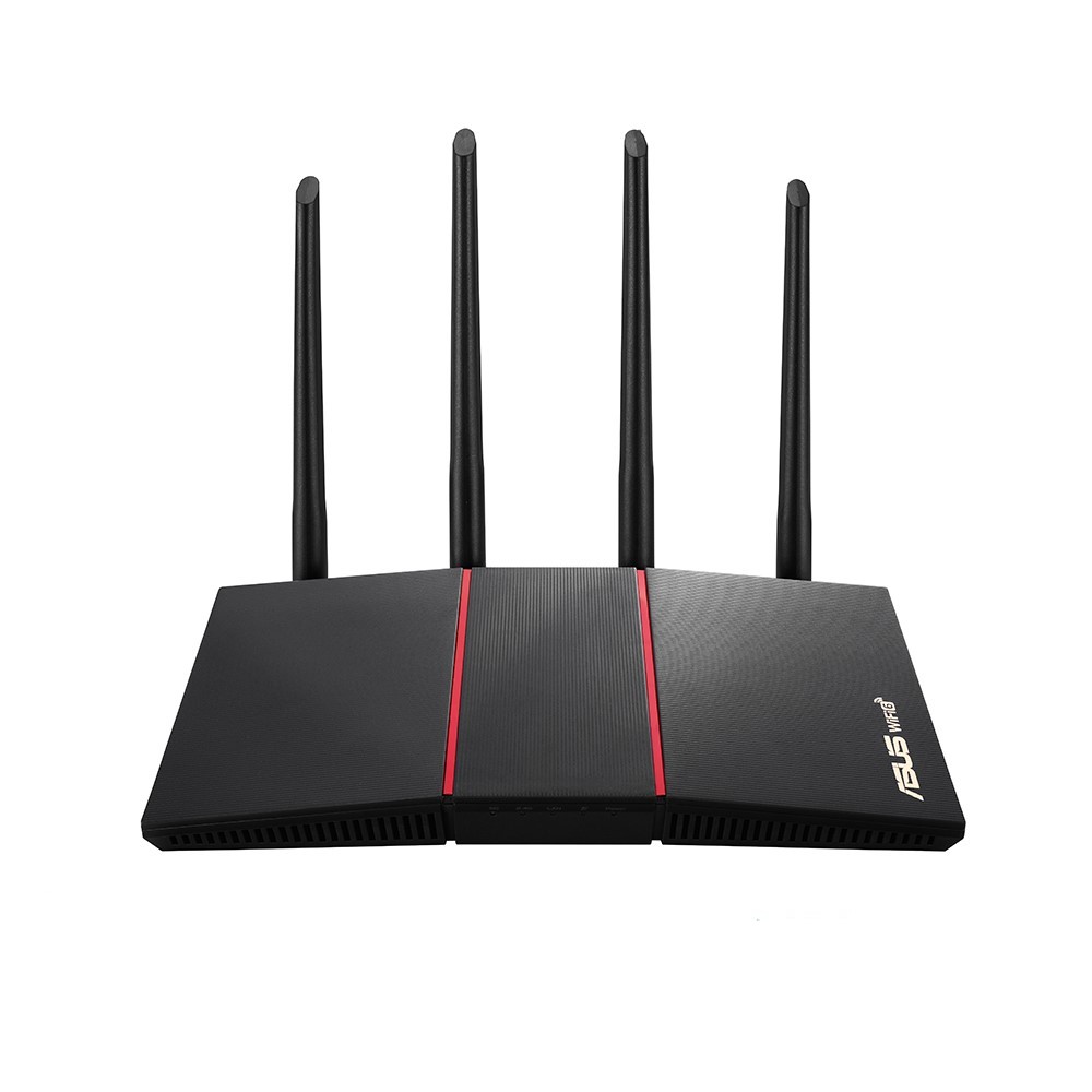 Router Wifi Asus RT-AX55 Chuẩn AX1800 Dual Band WiFi 6 - Hàng Chính Hãng