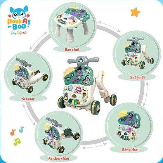 Xe tập đi 4 trong 1 thương hiệu PEEK A BOO