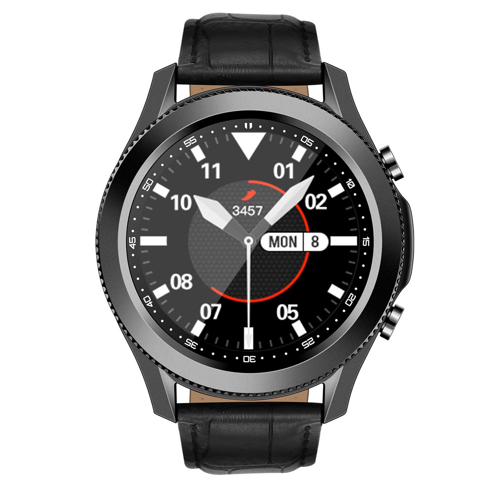 Smart Watch Fitness  ECG PPG  Pressure Sleep Monitor Black