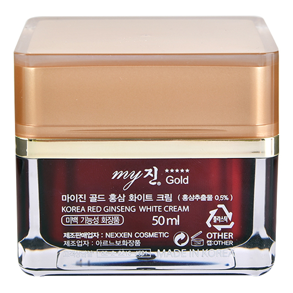 Kem Sâm Dưỡng Ẩm Và Trắng Da My Gold Korea Red Ginseng White Cream (50ml)