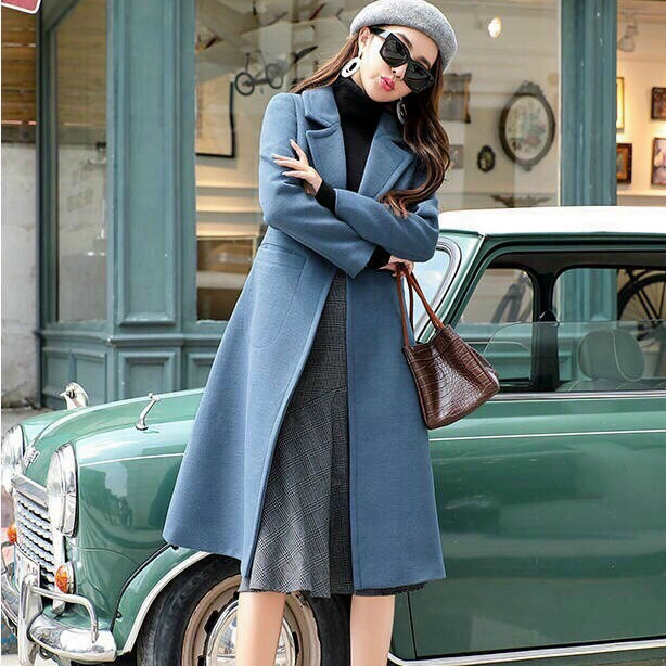 ÁO KHOÁC DẠ LEN DÁNG DÀI SIÊU SANG - SD975