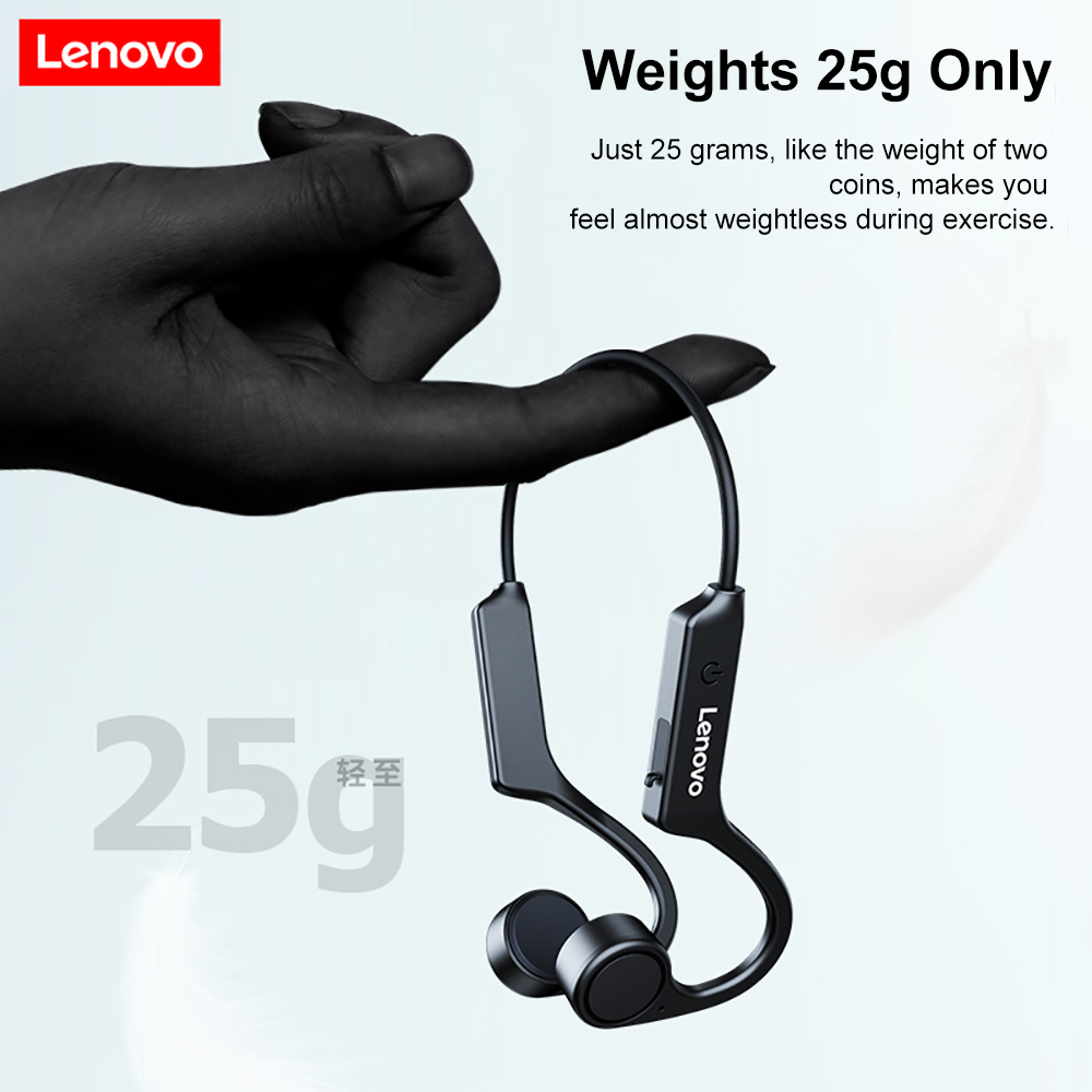 Lenovo X4 Bone Conduction Headphones Wireless Bluetooth 5.0 Earphone Outdoor Sports Headset Waterproof Hands-free with