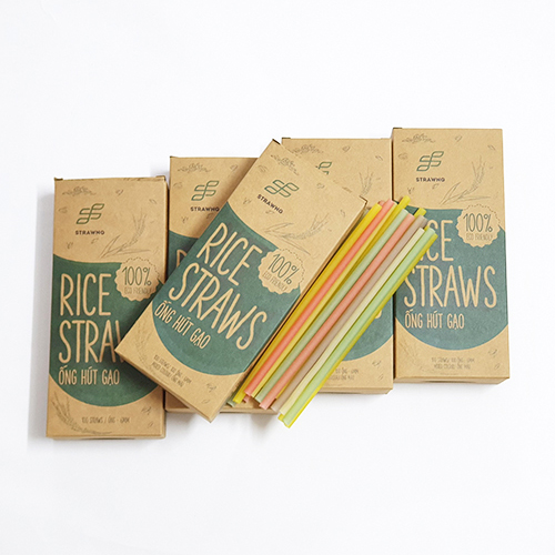 Combo 5 hộp ống hút gạo Rice Straws(loại có màu hoặc không màu)