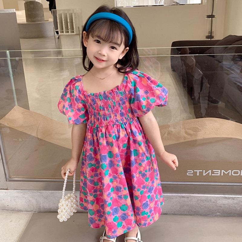 VT36 Size90-130 (10-25kg) Váy đầm cho bé gái (Đầm babydoll vải thô Hàn Quốc) Thời trang trẻ Em hàng quảng châu