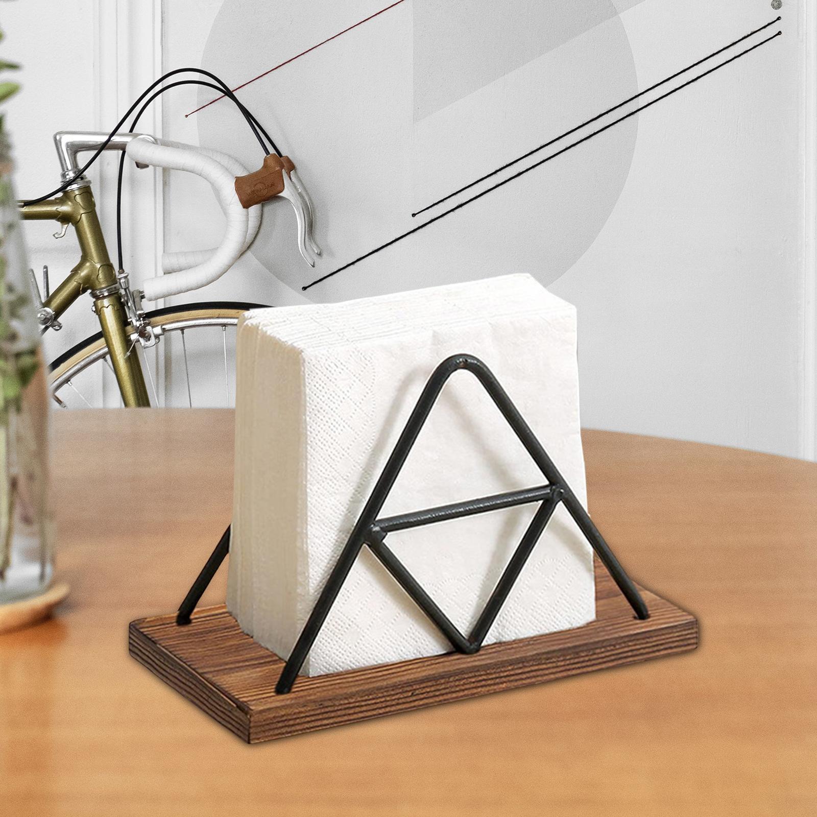 Tabletop Paper Napkin Holder Stand Organizer,Freestanding Tissue Dispenser,Paper Napkin Holder for Picnic Table Party Kitchen Countertops