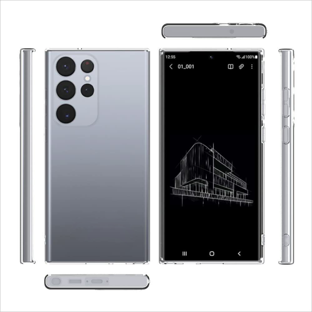 Ốp lưng silicon cho Samsung Galaxy S23 Ultra / S23 Plus / S23 5G hiệu HOTCASE Ultra thin - siêu mỏng 0.6mm, thiết kế trong suốt, chống trầy xước - Hàng nhập khẩu
