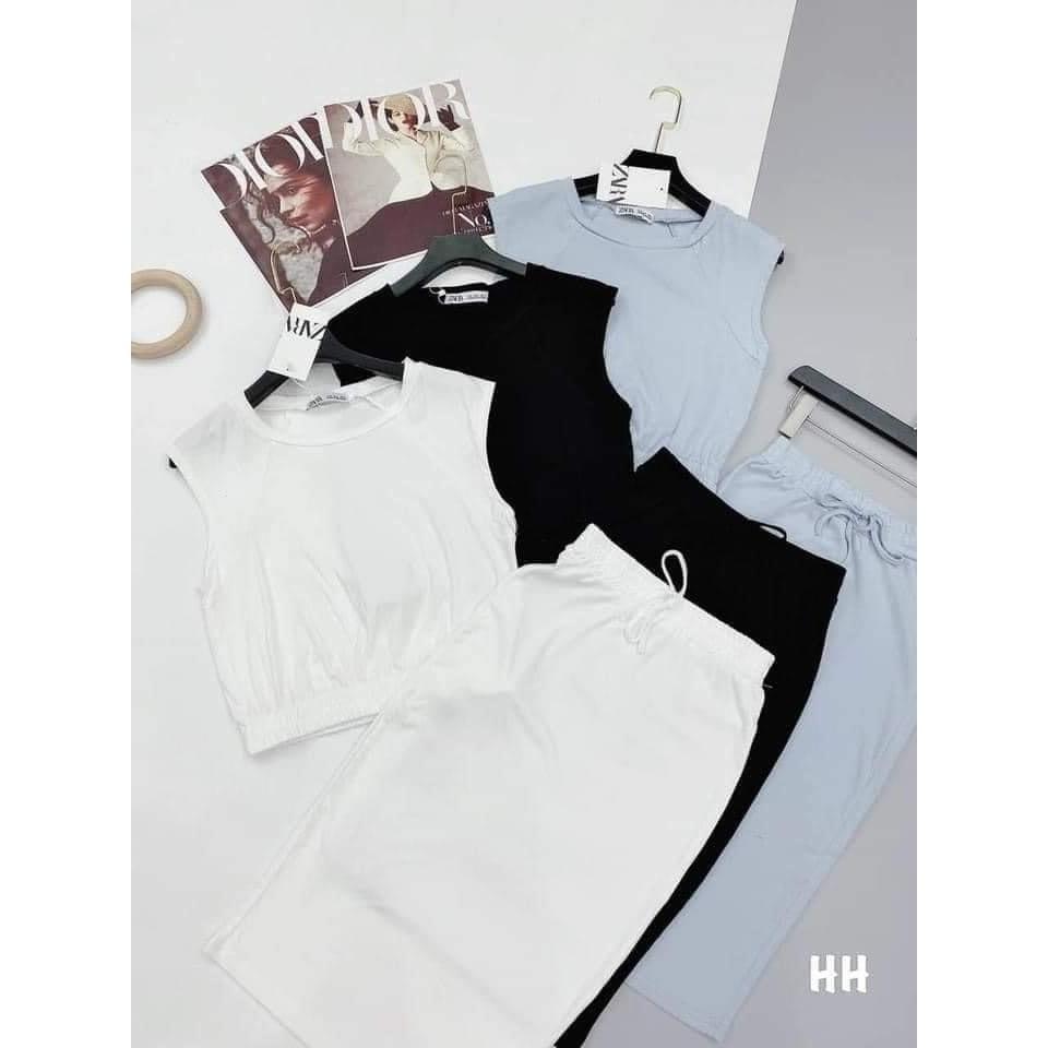 SET ÁO COTTON SÁT NÁCH+ CHÂN VÁY ÔM 3 MÀU CHO NỮ